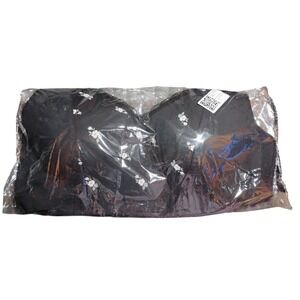 New FionaBra Women's XL Front Closure Wireless Comfort Bra‎ Black Floral